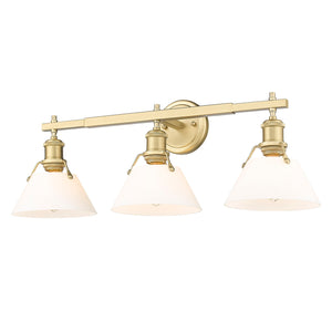 Golden - 3306-BA3 BCB-OP - Three Light Bath Vanity - Orwell BCB - Brushed Champagne Bronze