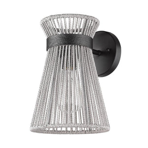 Golden - 6938-1W BLK-BR - One Light Wall Sconce - Avon BCB - Matte Black