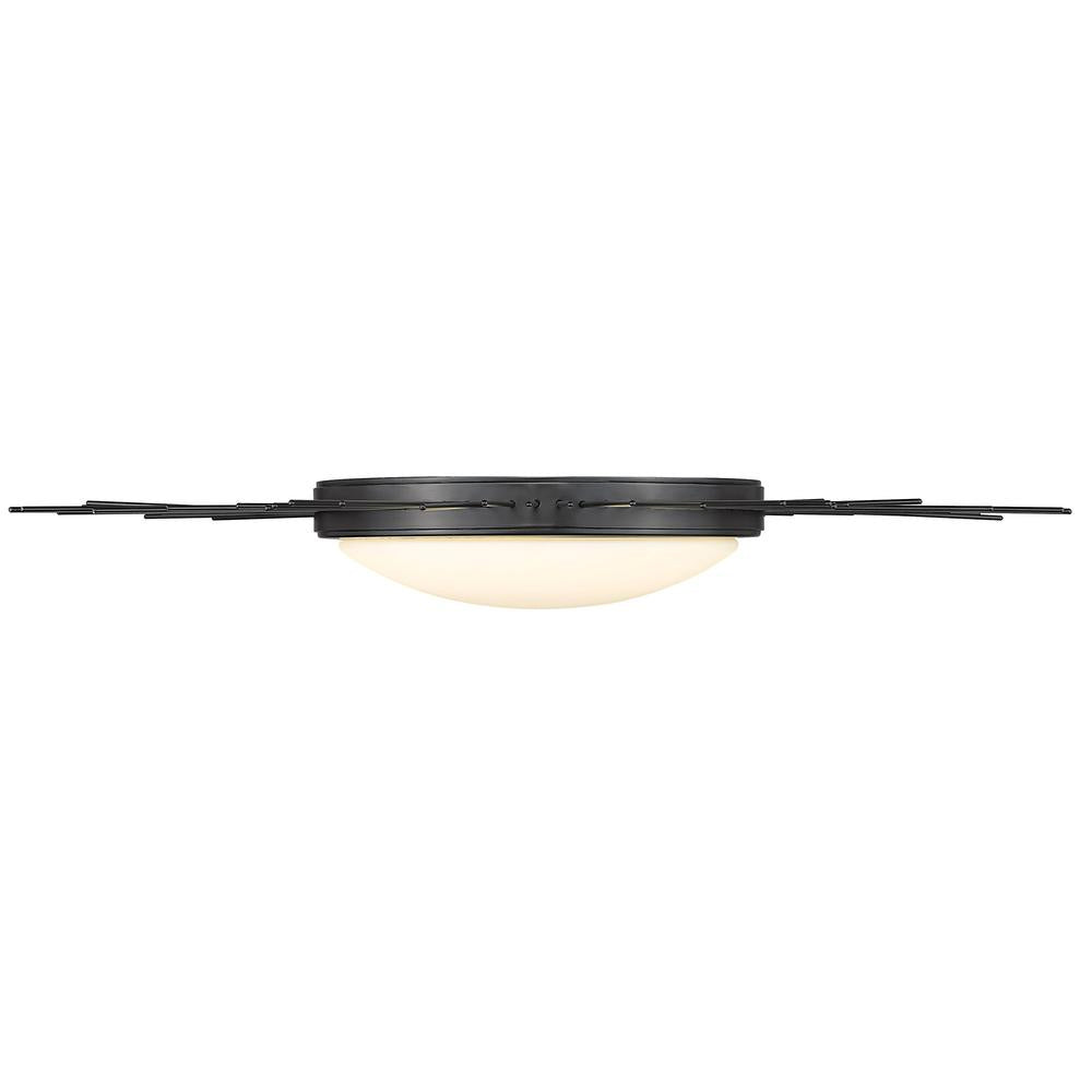 Golden - 9126-FM24 BLK-OP - LED Flush Mount - Kieran - Matte Black