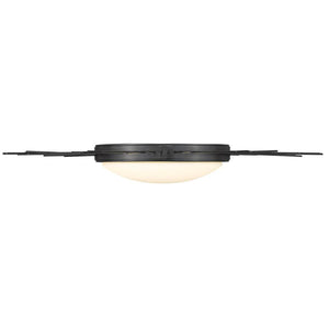 Golden - 9126-FM24 BLK-OP - LED Flush Mount - Kieran - Matte Black