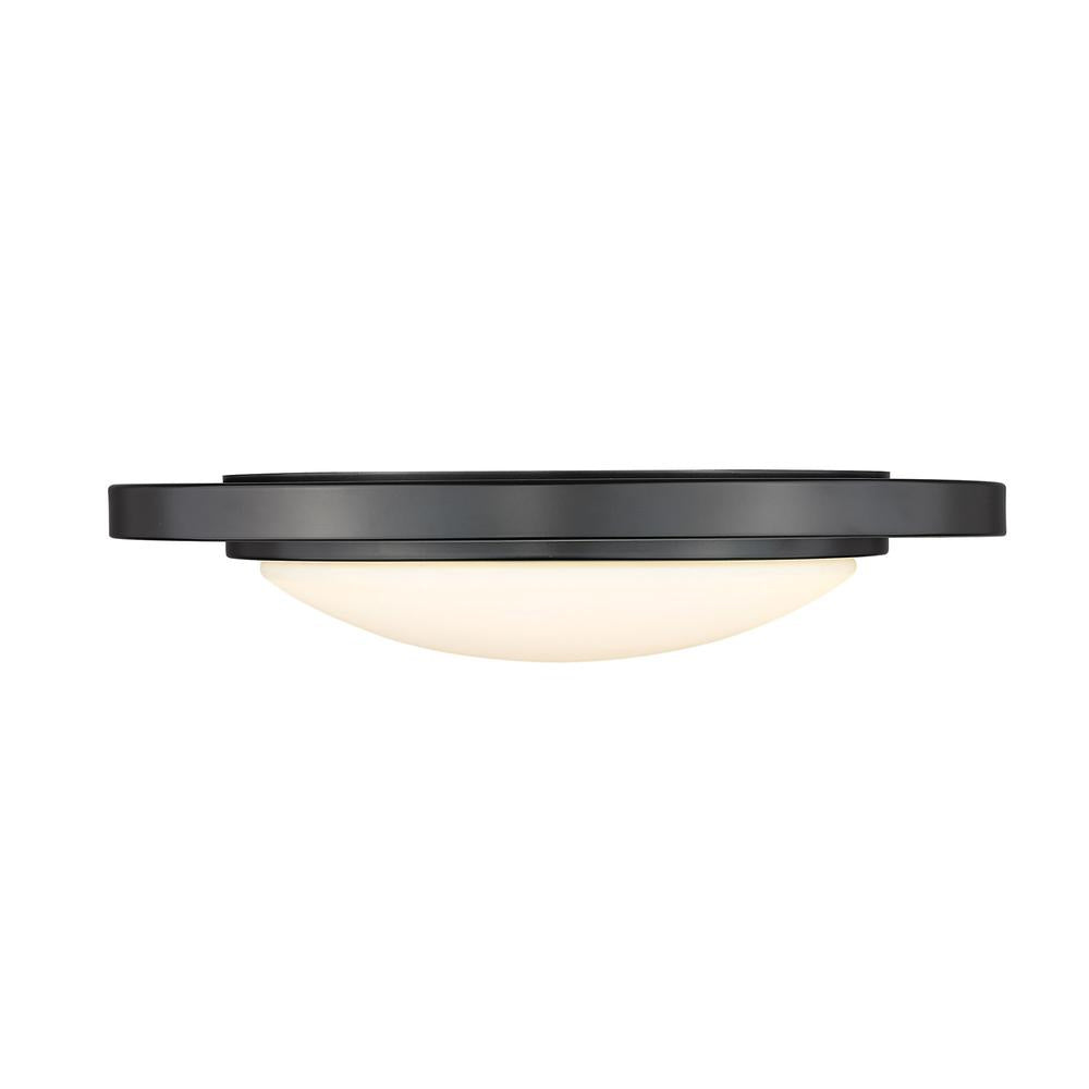 Golden - 9130-FM14 BLK-OP - LED Flush Mount - Astra - Matte Black