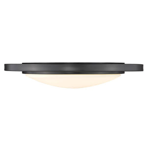 Golden - 9130-FM17 BLK-OP - LED Flush Mount - Astra - Matte Black