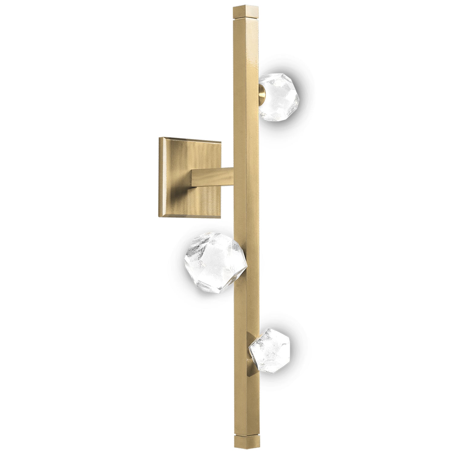 Hammerton Studio - IDB0070-24-HB-CZ-L3 - LED Wall Sconce - Stella - Heritage Brass