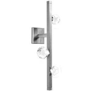 Hammerton Studio - IDB0070-24-SN-CZ-L3 - LED Wall Sconce - Stella - Satin Nickel