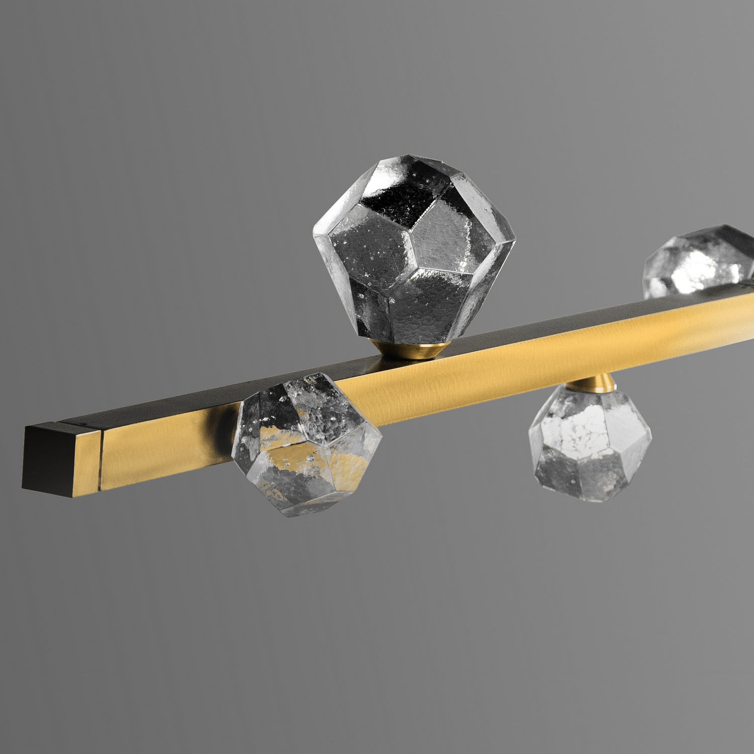 Hammerton Studio - PLB0070-54-HB-CZ-CA1-L3 - LED Linear Suspension - Stella - Heritage Brass