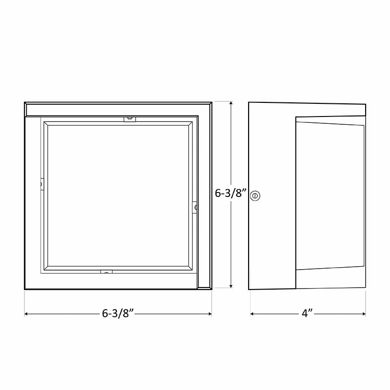 Westgate - LRS-H-MCT-C90-BK - Outdoor Double Lens - Black