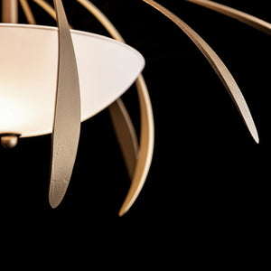 Hubbardton Forge - 124352-SKT-84-GG0048 - Two Light Semi-Flush Mount - Dahlia - Soft Gold