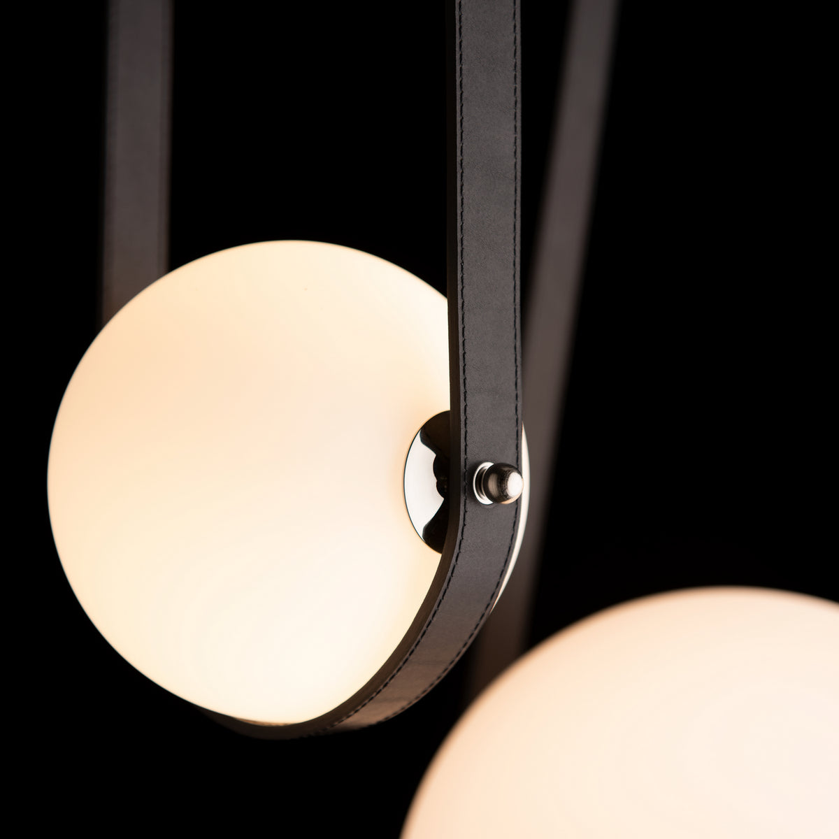 Hubbardton Forge - 131046-LED-STND-10-24-LK-WB-GG0701 - Derby Linear 5-Light LED Pendant - Derby - Black