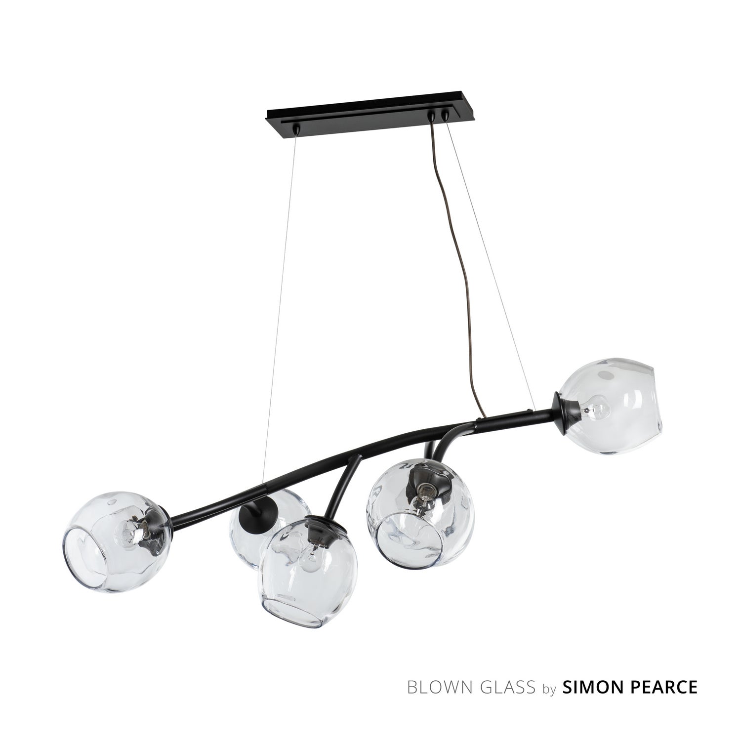 Hubbardton Forge - 138573-SKT-STND-10-ZM0588 - Seven Light Pendant - Vine - Black