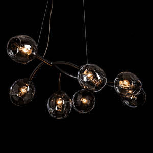 Hubbardton Forge - 138573-SKT-STND-10-ZM0588 - Seven Light Pendant - Vine - Black