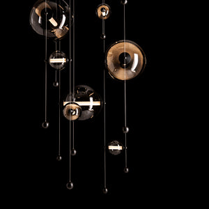 Hubbardton Forge - 139051-LED-STND-10-YL0694 - LED Pendant - Abacus - Black