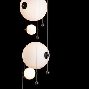 Hubbardton Forge - 139052-LED-STND-10-GG0694 - LED Pendant - Abacus - Black