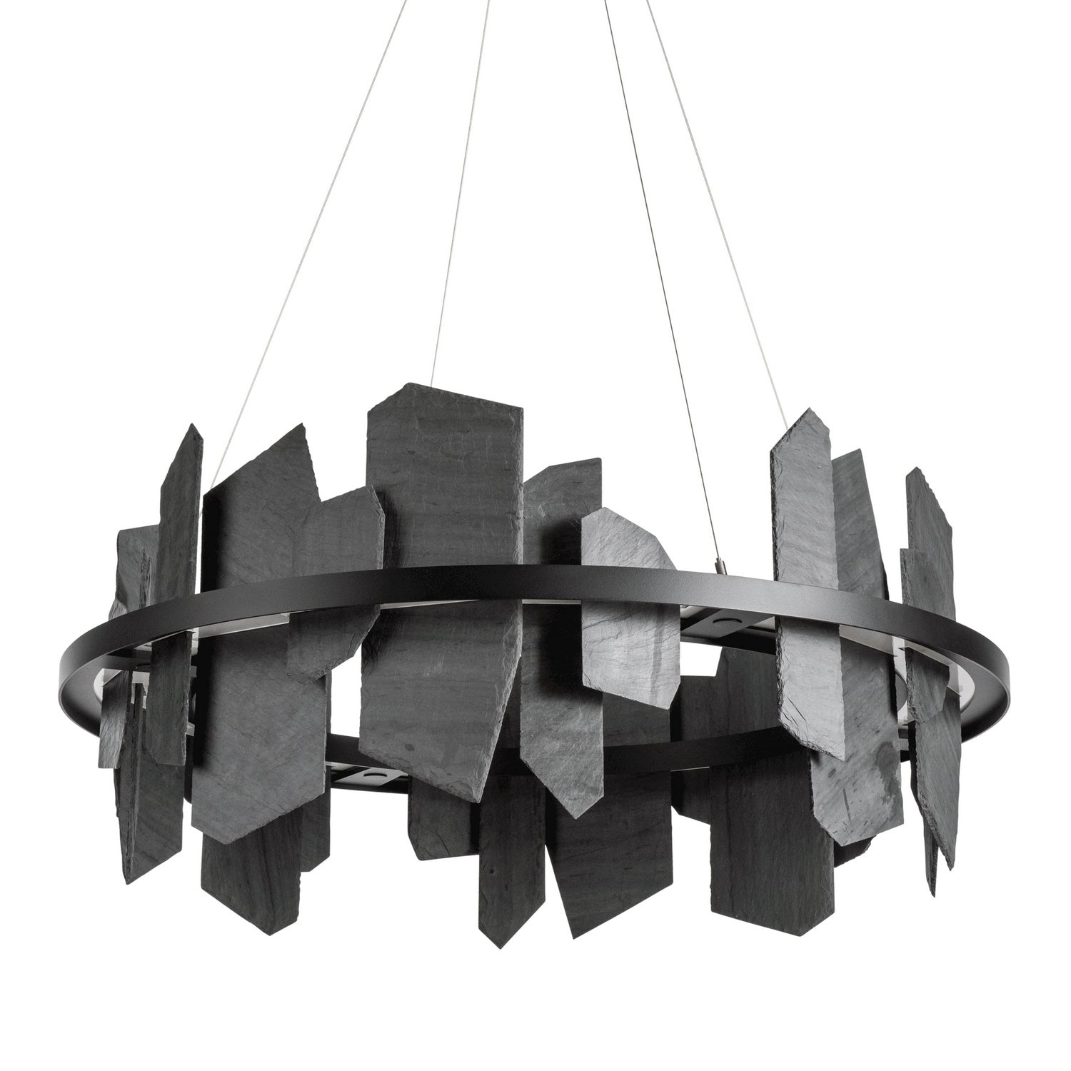Hubbardton Forge - 139665-LED-STND-10-SL - Ardesia Circular LED Pendant - Ardesia - Black