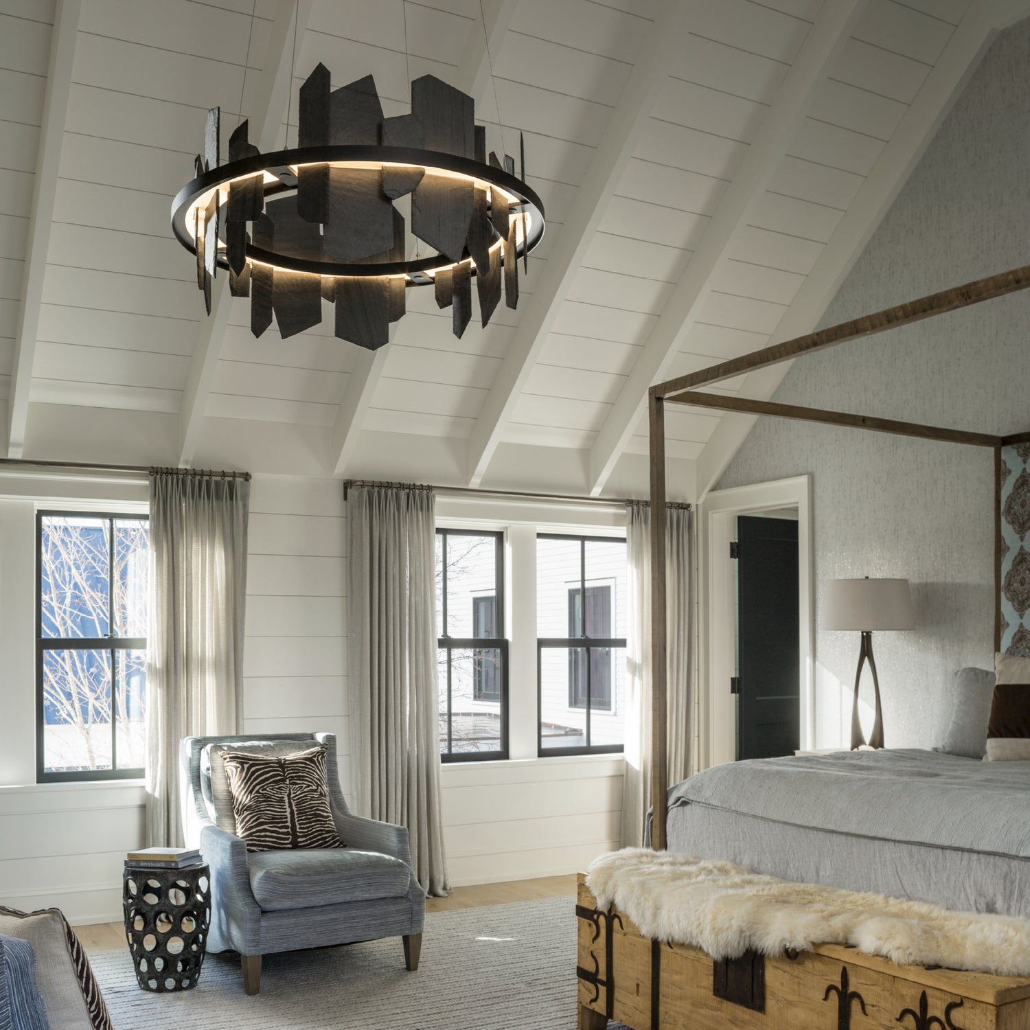 Hubbardton Forge - 139665-LED-STND-10-SL - Ardesia Circular LED Pendant - Ardesia - Black