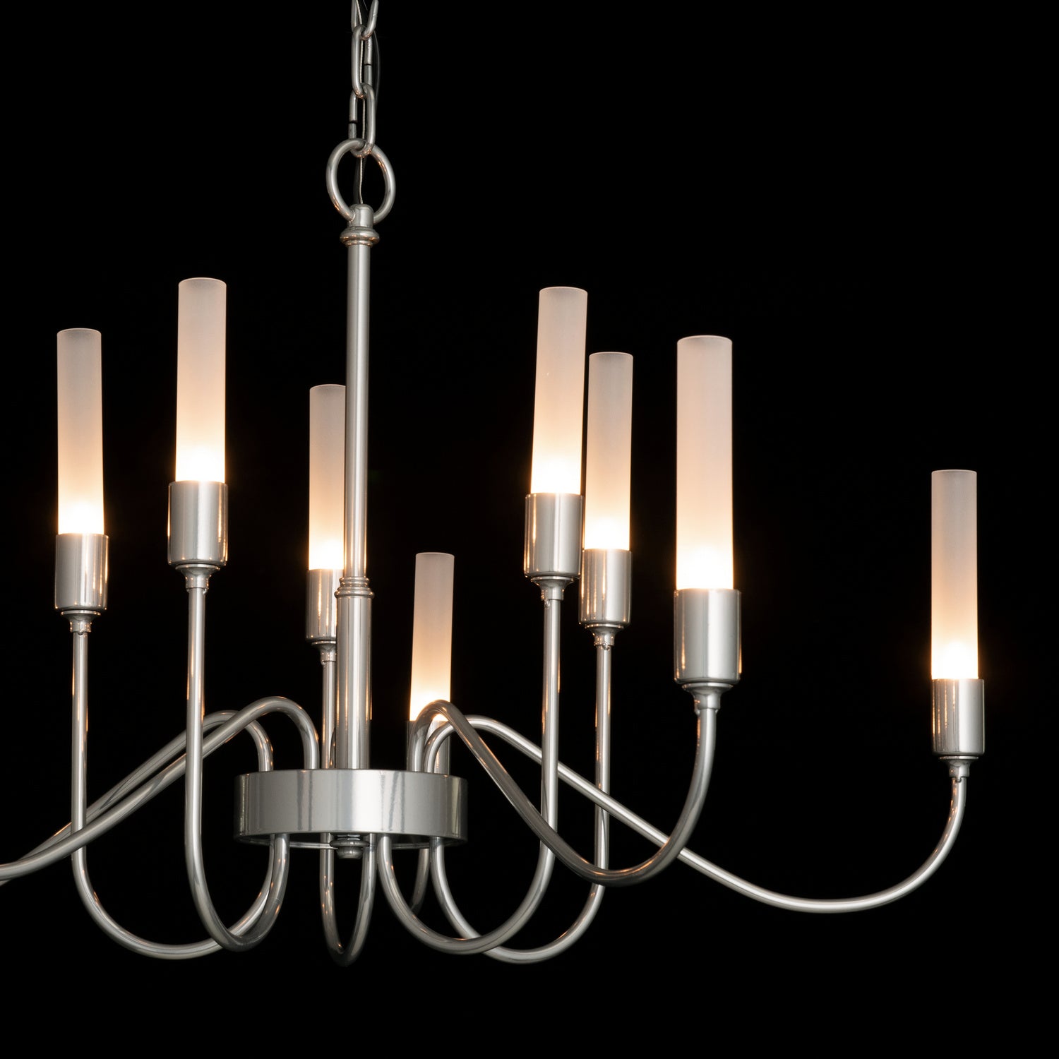 Hubbardton Forge - 106030-SKT-85 - Ten Light Chandelier - Lisse - Sterling