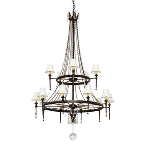 Meyda Tiffany - 236985 - 15 Light Chandelier - Amaury - Delmonico Bronze