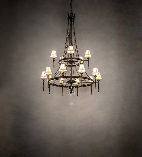 Meyda Tiffany - 236985 - 15 Light Chandelier - Amaury - Delmonico Bronze