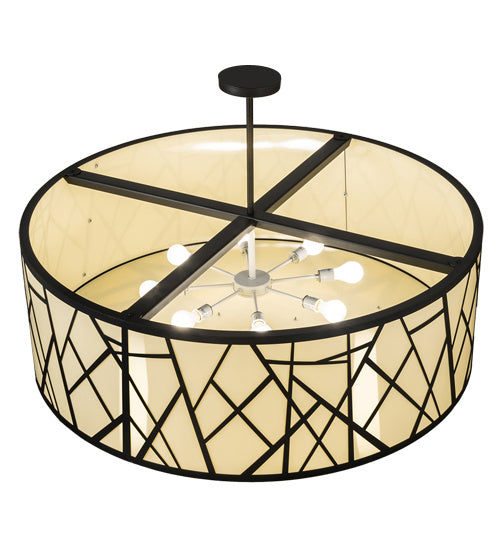 Meyda Tiffany - 238911 - Eight Light Pendant - Cilindro - Wrought Iron