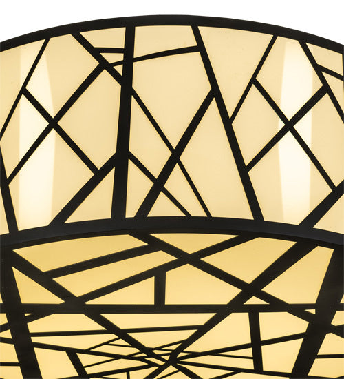 Meyda Tiffany - 238911 - Eight Light Pendant - Cilindro - Wrought Iron