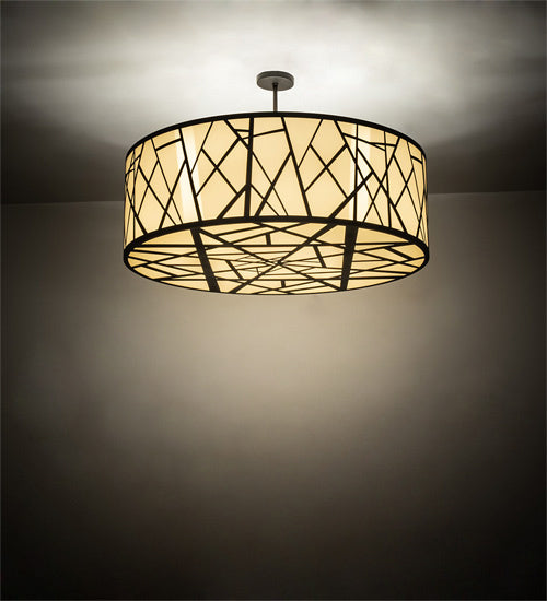 Meyda Tiffany - 238911 - Eight Light Pendant - Cilindro - Wrought Iron