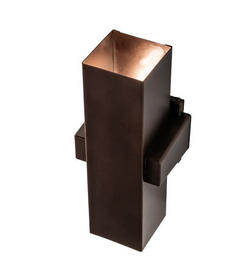 Meyda Tiffany - 238928 - Two Light Wall Sconce - Quadrato - Mahogany Bronze