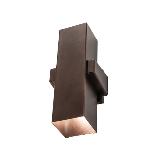 Meyda Tiffany - 238928 - Two Light Wall Sconce - Quadrato - Mahogany Bronze