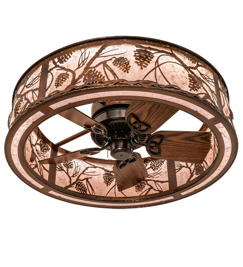 Meyda Tiffany - 239188 - LED Chandel-Air - Whispering Pines - Vintage Copper