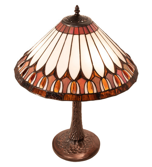 Meyda Tiffany - 242005 - Six Light Table Lamp - Tuscaloosa - Mahogany Bronze