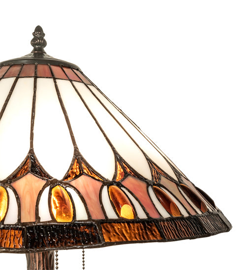 Meyda Tiffany - 242005 - Six Light Table Lamp - Tuscaloosa - Mahogany Bronze