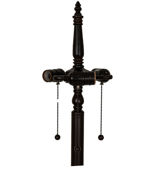 Meyda Tiffany - 242786 - Three Light Floor Lamp - Tiffany Dragonfly - Mahogany Bronze