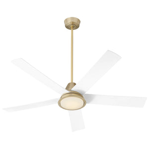 Oxygen - 3-115-640 - 56"Ceiling Fan - Temple - Aged Brass W/ White Blades