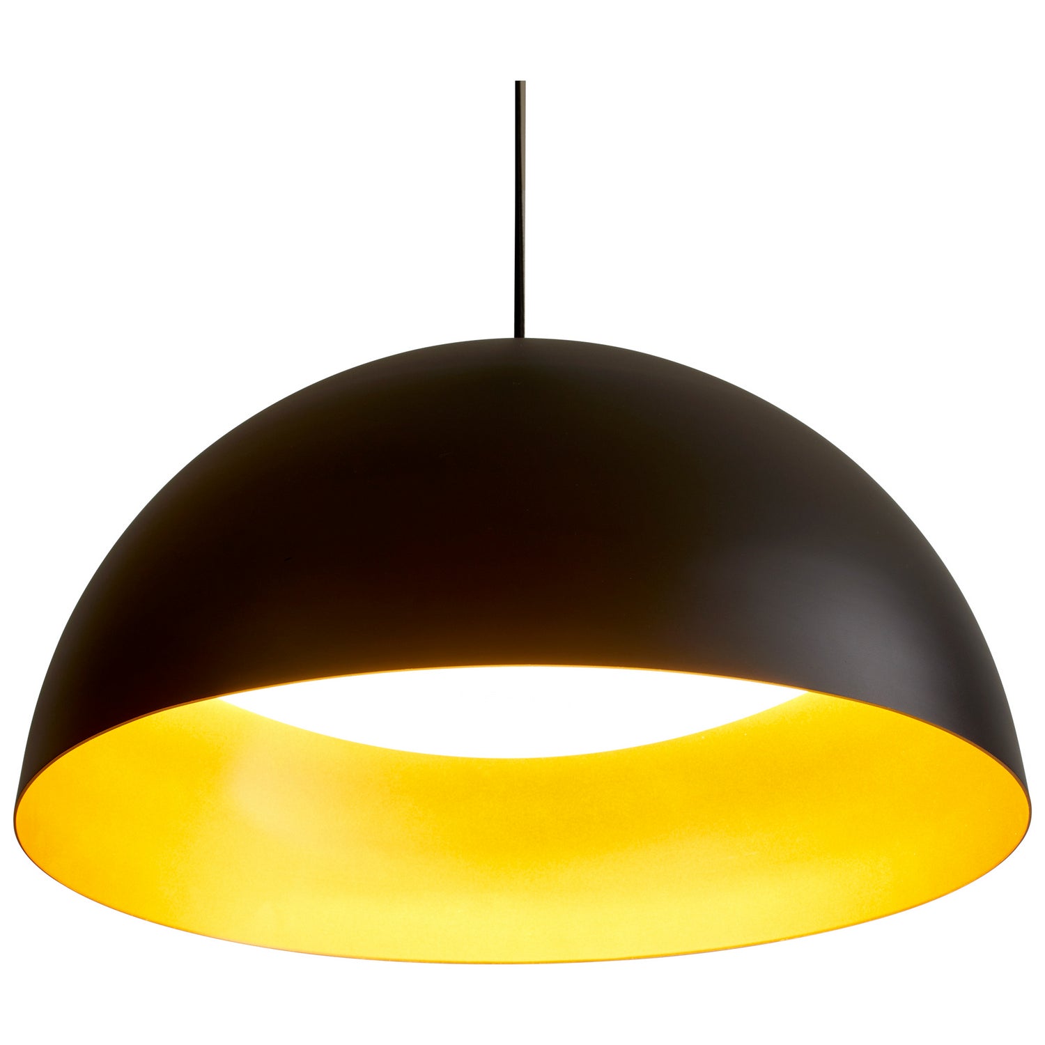 Oxygen - 3-21-1550 - LED Pendant - Lucci - Black W/ Industrial Brass