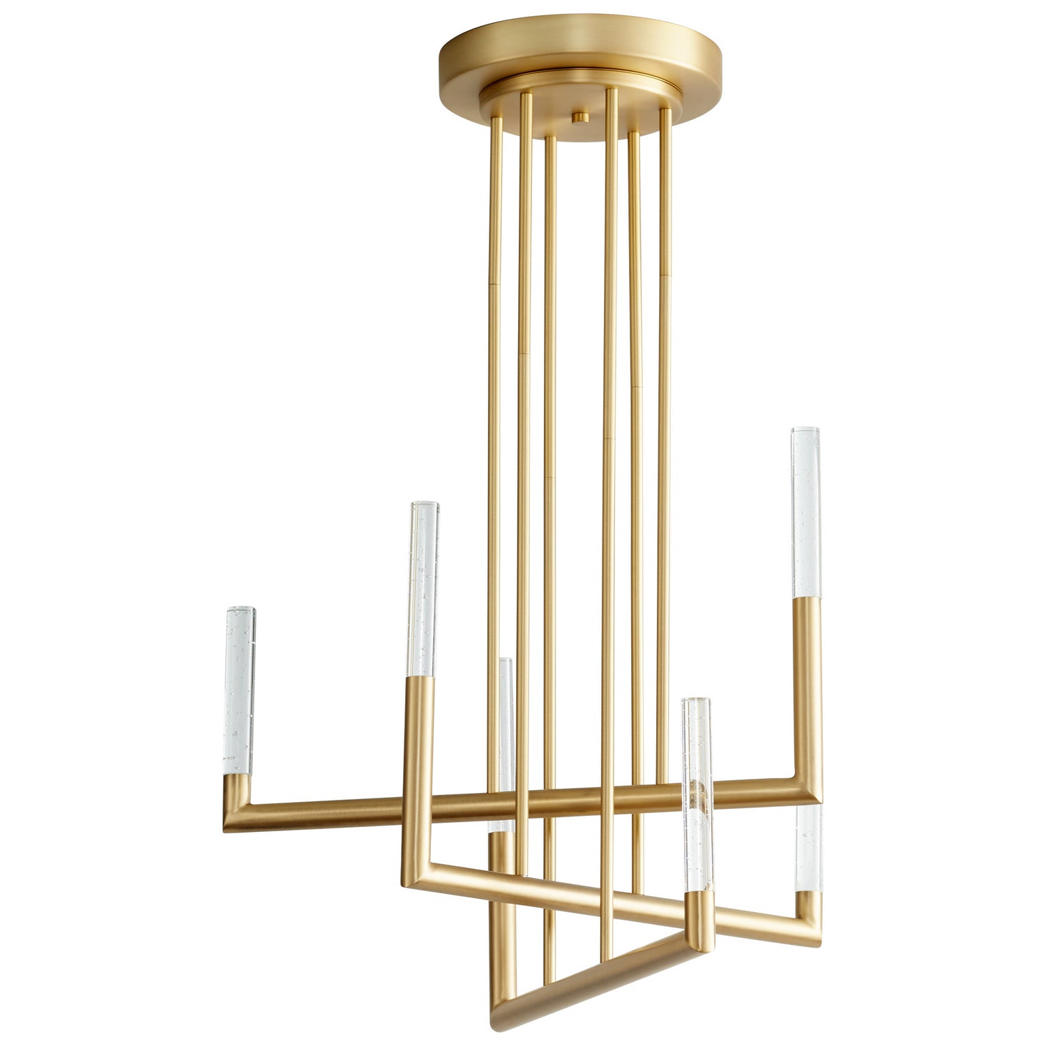 Oxygen - 3-24-40 - LED Chandelier - Lustre - Aged Brass