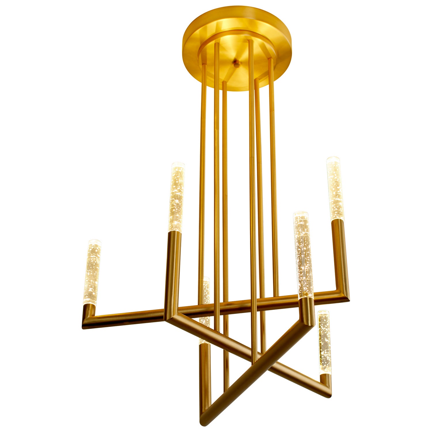 Oxygen - 3-24-40 - LED Chandelier - Lustre - Aged Brass