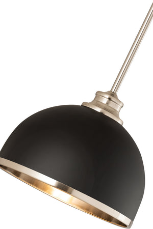 Z-Lite - 1004P10-MB-BN - One Light Pendant - Landry - Matte Black / Brushed Nickel