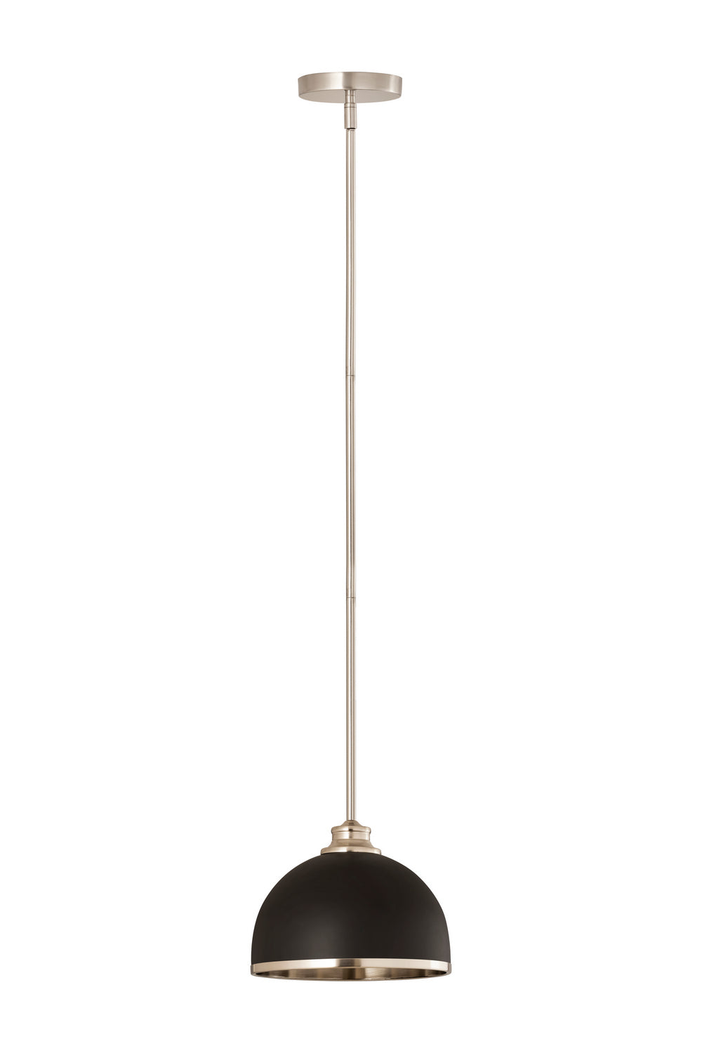 Z-Lite - 1004P10-MB-BN - One Light Pendant - Landry - Matte Black / Brushed Nickel