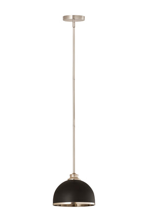 Z-Lite - 1004P10-MB-BN - One Light Pendant - Landry - Matte Black / Brushed Nickel