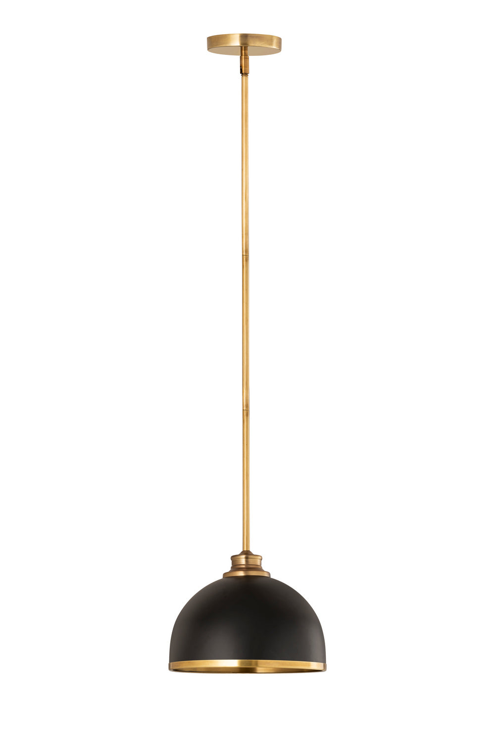 Z-Lite - 1004P10-MB-RB - One Light Pendant - Landry - Matte Black / Rubbed Brass