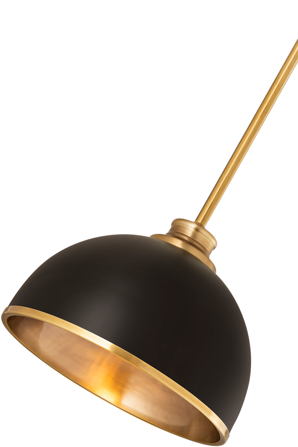 Z-Lite - 1004P10-MB-RB - One Light Pendant - Landry - Matte Black / Rubbed Brass