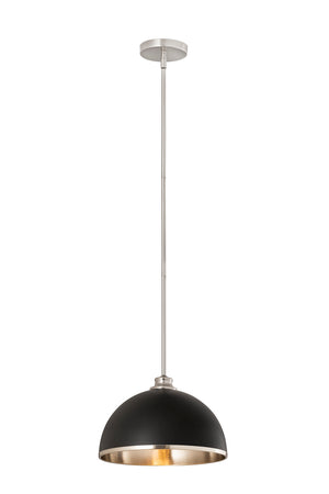 Z-Lite - 1004P14-MB-BN - One Light Pendant - Landry - Matte Black / Brushed Nickel