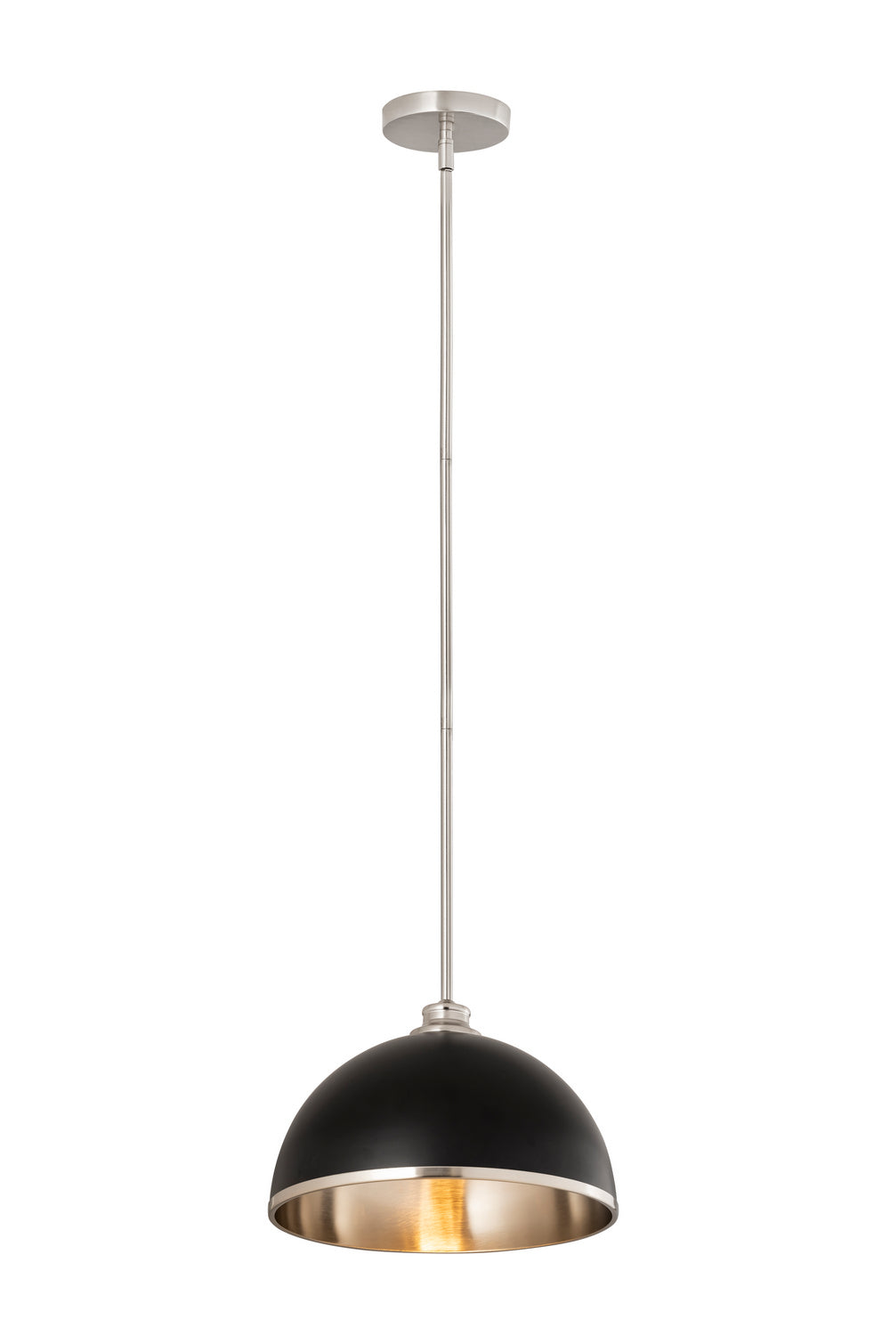 Z-Lite - 1004P14-MB-BN - One Light Pendant - Landry - Matte Black / Brushed Nickel