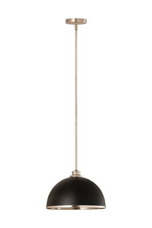 Z-Lite - 1004P14-MB-BN - One Light Pendant - Landry - Matte Black / Brushed Nickel