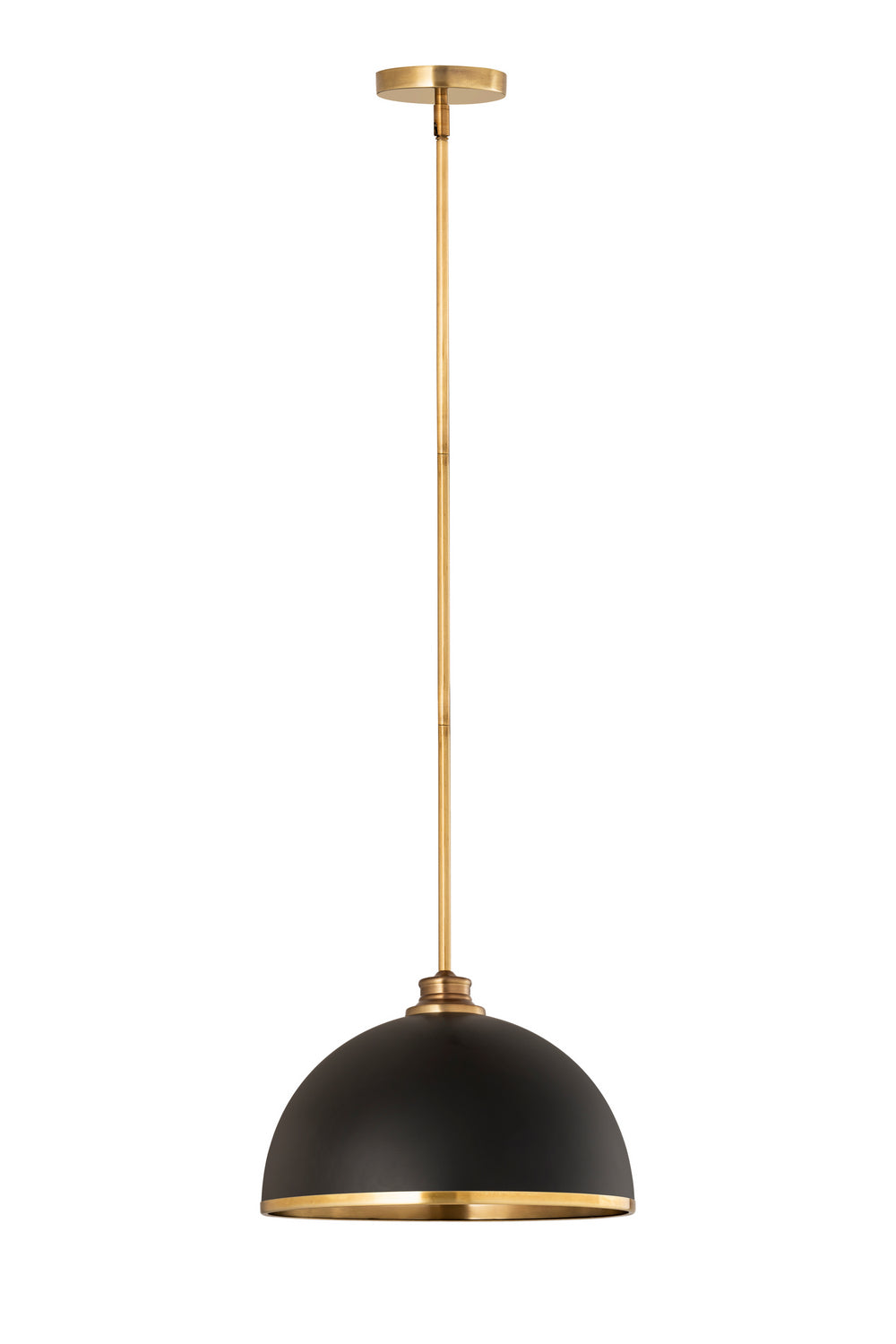 Z-Lite - 1004P14-MB-RB - One Light Pendant - Landry - Matte Black / Rubbed Brass