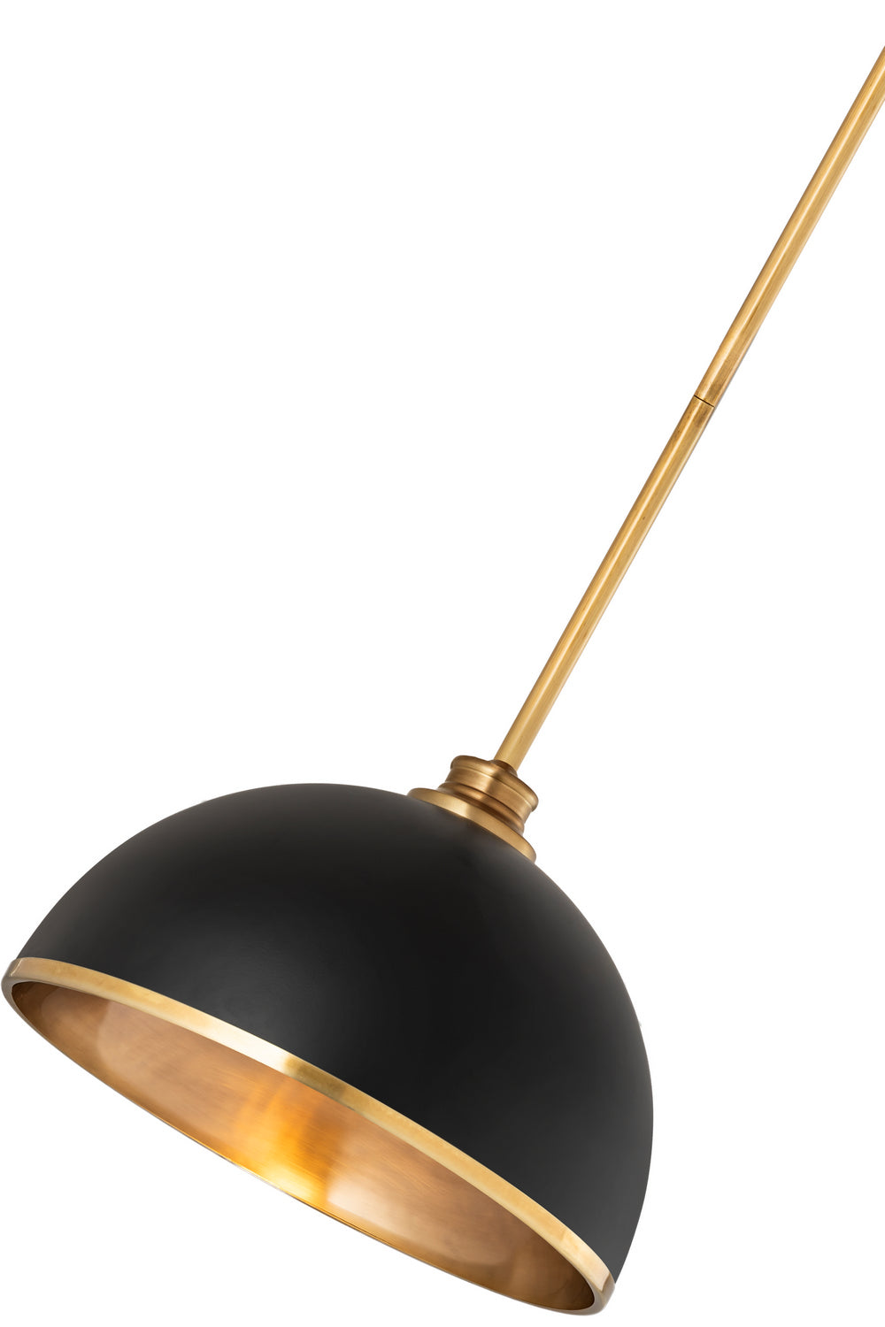 Z-Lite - 1004P14-MB-RB - One Light Pendant - Landry - Matte Black / Rubbed Brass