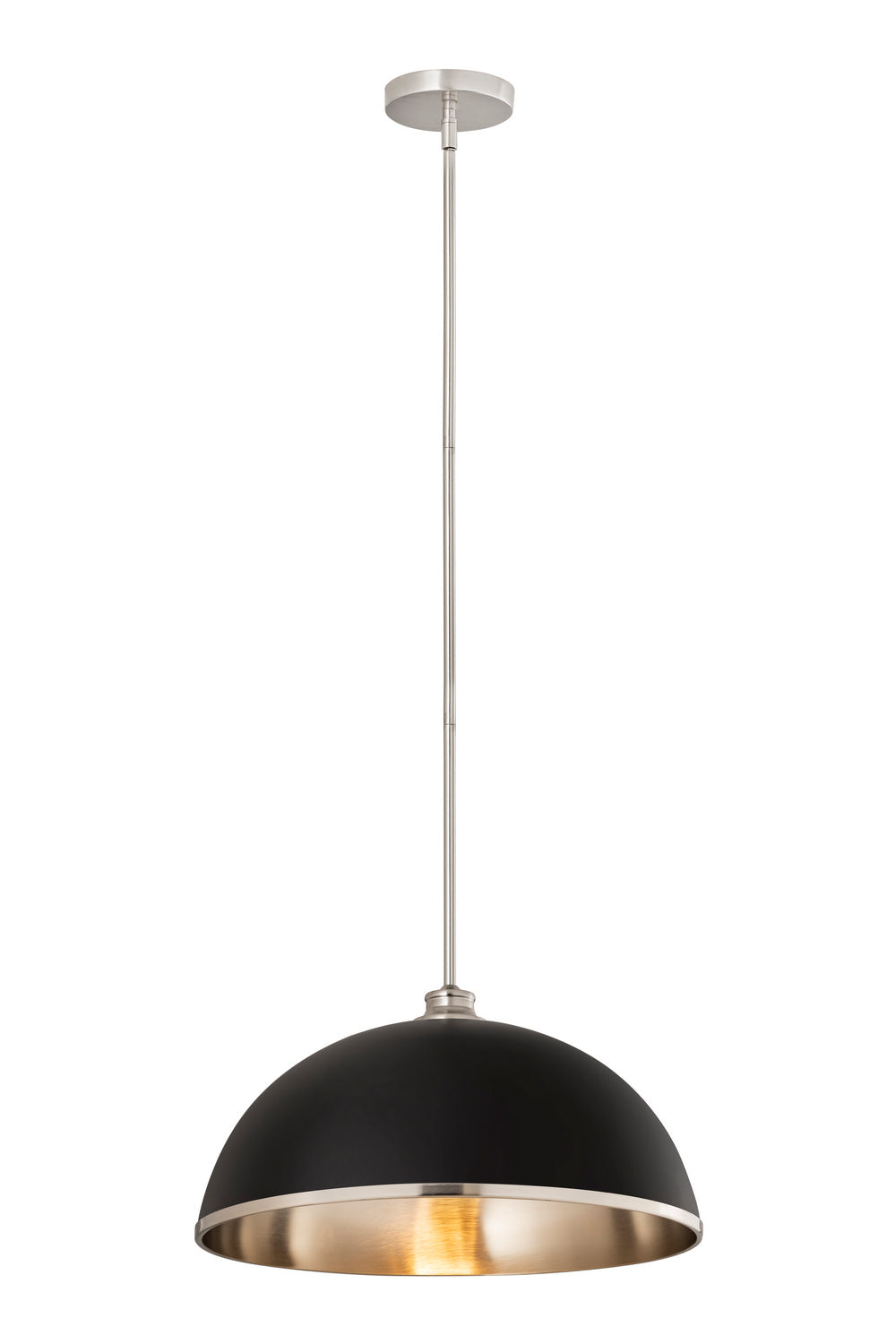 Z-Lite - 1004P20-MB-BN - One Light Pendant - Landry - Matte Black / Brushed Nickel