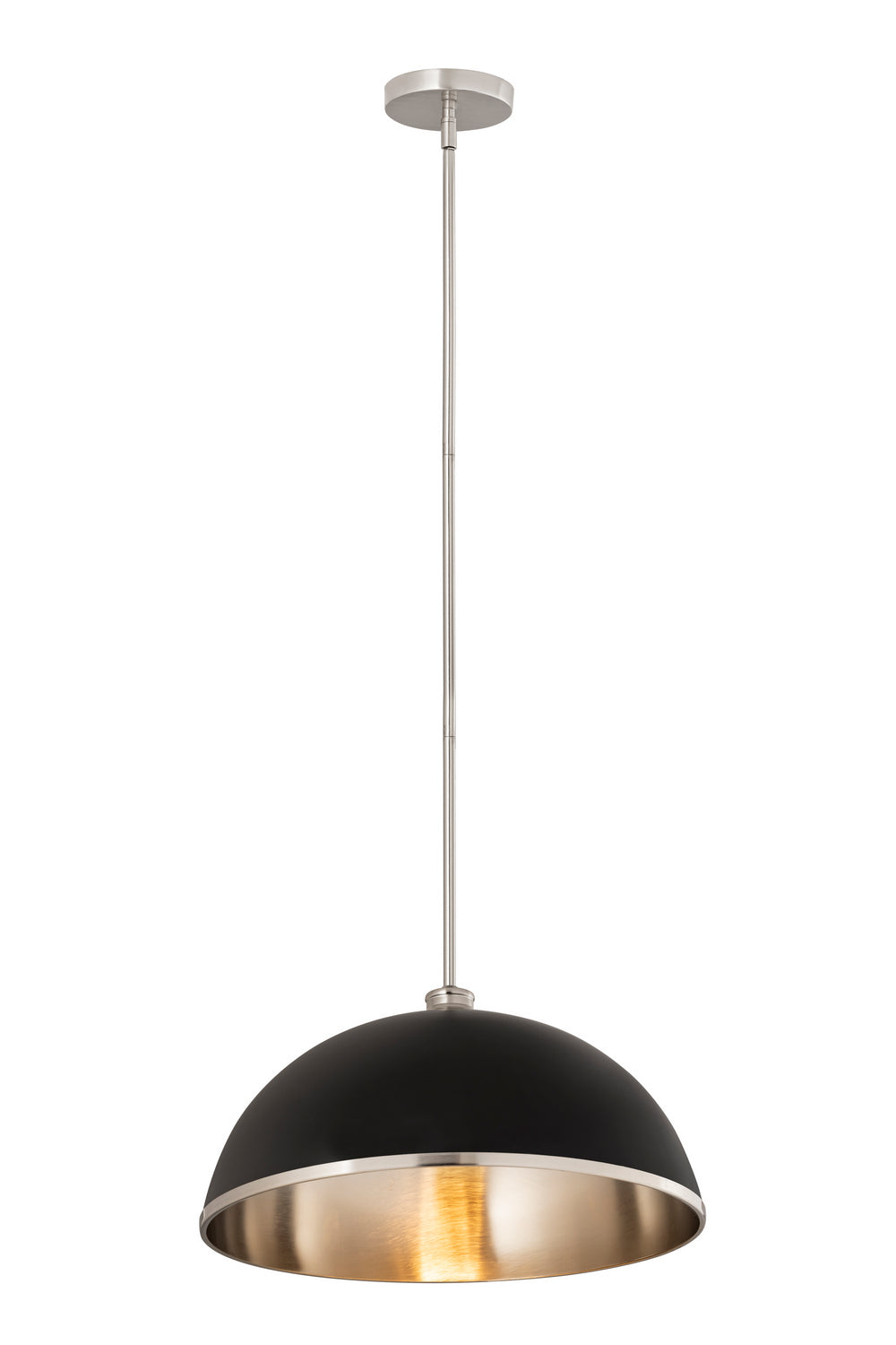 Z-Lite - 1004P20-MB-BN - One Light Pendant - Landry - Matte Black / Brushed Nickel