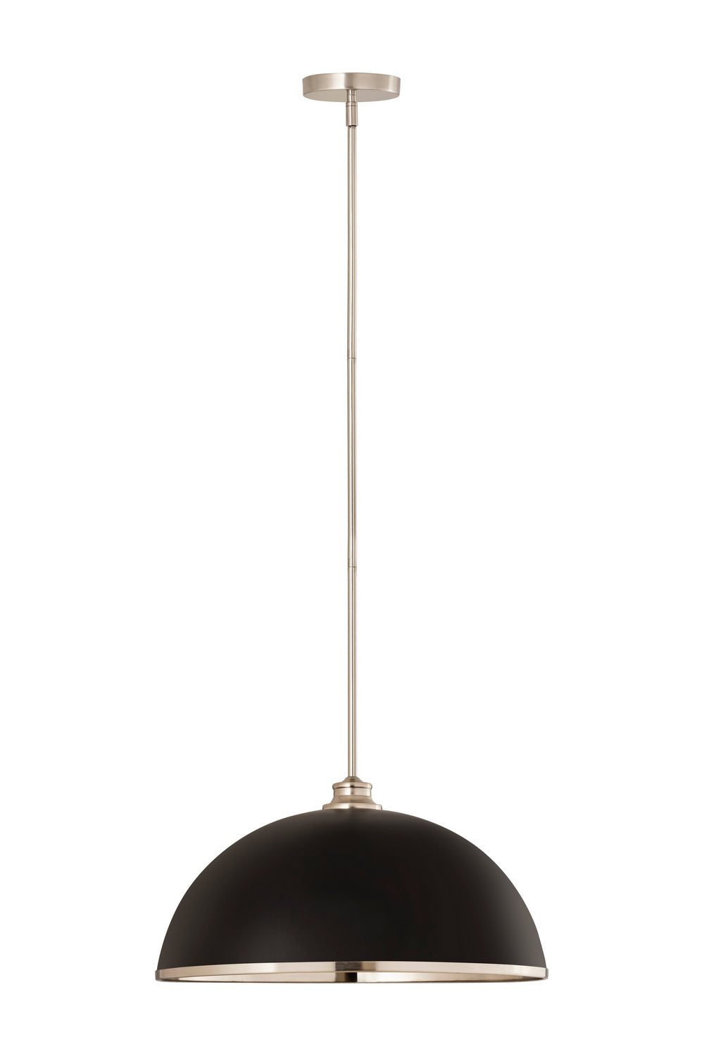 Z-Lite - 1004P20-MB-BN - One Light Pendant - Landry - Matte Black / Brushed Nickel