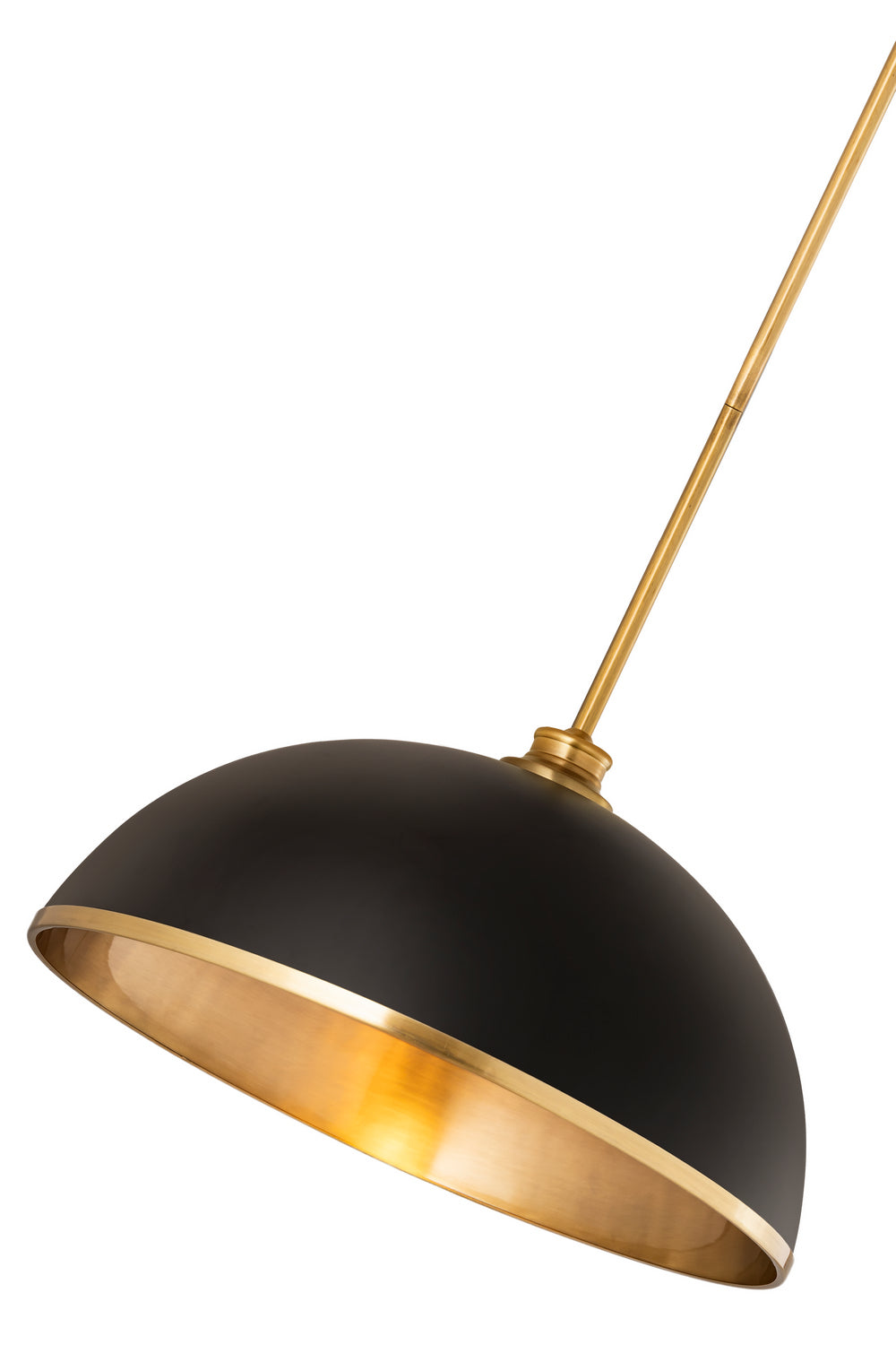 Z-Lite - 1004P20-MB-RB - One Light Pendant - Landry - Matte Black / Rubbed Brass