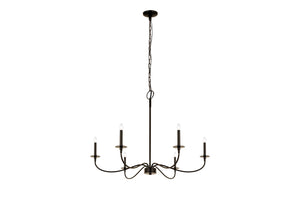 Z-Lite - 2301-42MB - Six Light Chandelier - Arrington - Matte Black