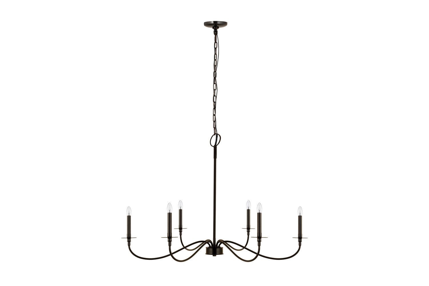 Z-Lite - 2301-42MB - Six Light Chandelier - Arrington - Matte Black